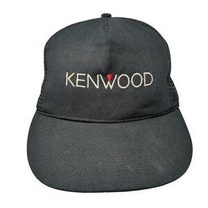 Kenwood Snapback Trucker Hat Black OS Adjustable Embroidered Mesh Back Otto